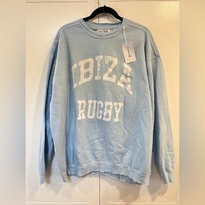 Firstport Weathered Ibiza Rugby Crew Sweatshirt Sz L NWT Retail $110